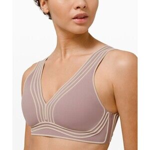 Lululemon Get in Line Bra Size 6 Violet Verbena / Chrome
